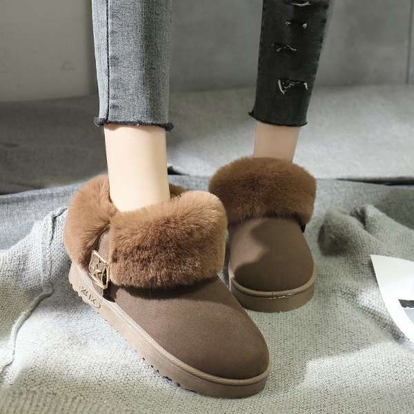 ファッション韓国系合わせやすい暖かい厚い保温裏起毛 ブーツ